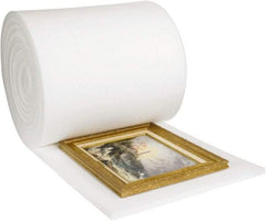 Made in USA - 72' Long x 24" Wide x 1/2" Thick, Foam Roll - White - Eagle Tool & Supply