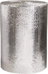 Made in USA - 125' Long x 24" Wide x 3/16" Thick, Bubble Roll - Silver - Eagle Tool & Supply