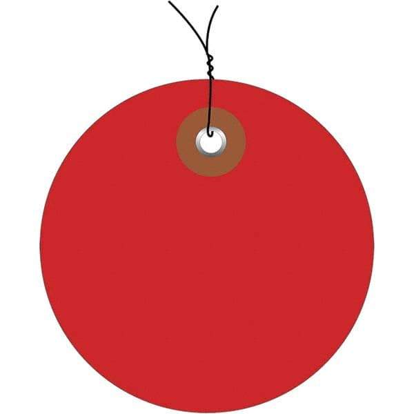 Made in USA - Safety & Facility Blank Tag - Red Vinyl - Eagle Tool & Supply