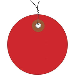 Made in USA - Safety & Facility Blank Tag - Red Vinyl - Eagle Tool & Supply