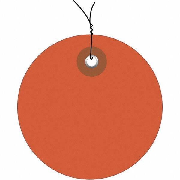 Made in USA - Safety & Facility Blank Tag - Orange Vinyl - Eagle Tool & Supply