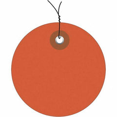 Made in USA - Safety & Facility Blank Tag - Orange Vinyl - Eagle Tool & Supply