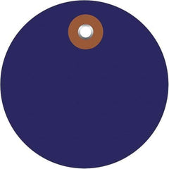 Made in USA - Safety & Facility Blank Tag - Blue Vinyl - Eagle Tool & Supply