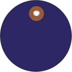 Made in USA - Safety & Facility Blank Tag - Blue Vinyl - Eagle Tool & Supply