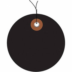 Made in USA - Safety & Facility Blank Tag - Black Vinyl - Eagle Tool & Supply