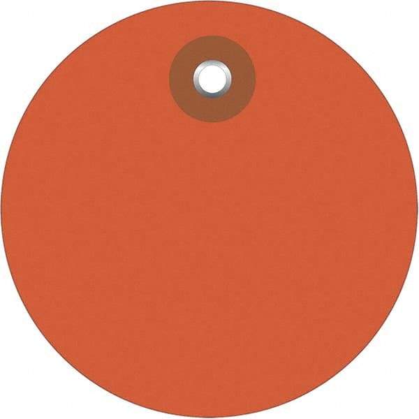Made in USA - Safety & Facility Blank Tag - Orange Vinyl - Eagle Tool & Supply