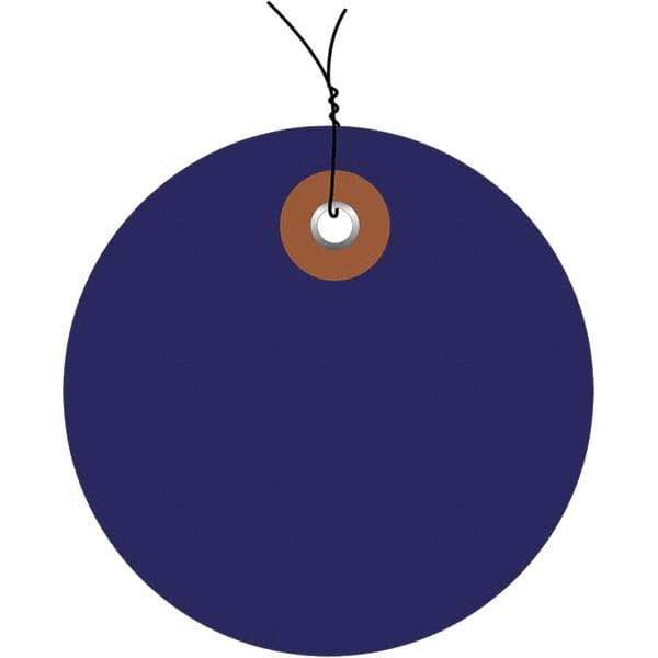 Made in USA - Safety & Facility Blank Tag - Blue Vinyl - Eagle Tool & Supply