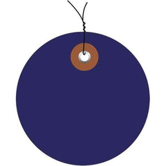 Made in USA - Safety & Facility Blank Tag - Blue Vinyl - Eagle Tool & Supply