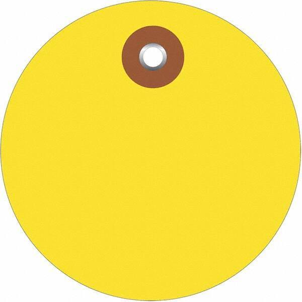 Made in USA - Safety & Facility Blank Tag - Yellow Vinyl - Eagle Tool & Supply