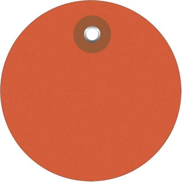 Made in USA - Safety & Facility Blank Tag - Orange Vinyl - Eagle Tool & Supply