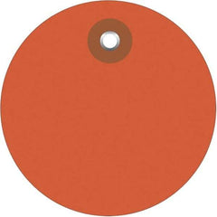Made in USA - Safety & Facility Blank Tag - Orange Vinyl - Eagle Tool & Supply