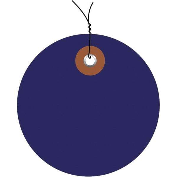 Made in USA - Safety & Facility Blank Tag - Blue Vinyl - Eagle Tool & Supply