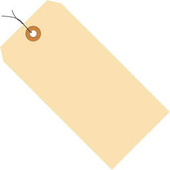 Made in USA - 5-3/4" High x 2-7/8" Long, Safety & Facility Blank Tag - Manila Cardstock - Eagle Tool & Supply