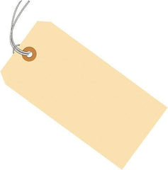 Made in USA - 4-3/4" High x 2-3/8" Long, Safety & Facility Blank Tag - Manila Cardstock - Eagle Tool & Supply