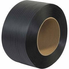 Made in USA - 6,600' Long x 1/2" Wide, Coil Case Polypropylene Strapping - 500 Lb Capacity, 0.026" Thick - Eagle Tool & Supply
