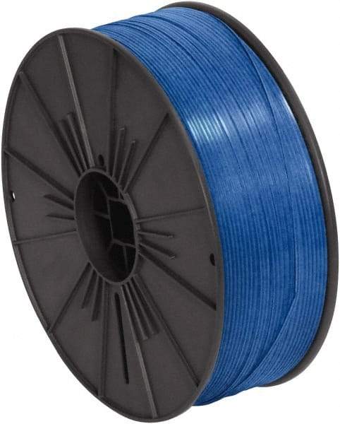 Made in USA - 7,000" Long, Bag Tie - Blue - Eagle Tool & Supply