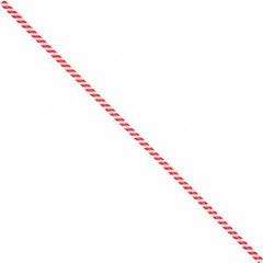 Made in USA - 9" Long, Bag Tie - Red/White - Eagle Tool & Supply