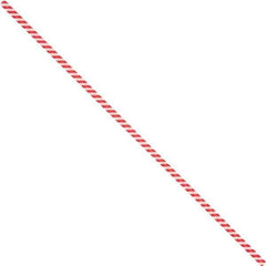 Made in USA - 8" Long, Bag Tie - Red/White - Eagle Tool & Supply