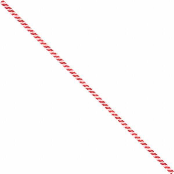 Made in USA - 7" Long, Bag Tie - Red/White - Eagle Tool & Supply