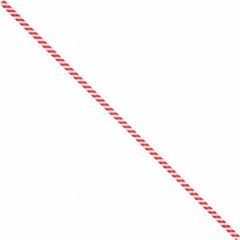 Made in USA - 7" Long, Bag Tie - Red/White - Eagle Tool & Supply