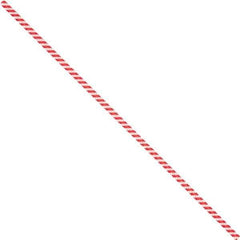 Made in USA - 5" Long, Bag Tie - Red/White - Eagle Tool & Supply