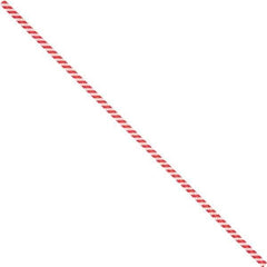 Made in USA - 10" Long, Bag Tie - Red/White - Eagle Tool & Supply
