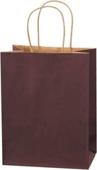 Made in USA - Kraft Grocery Bag - 8 x 4-1/2 x 10-1/4, Brown - Eagle Tool & Supply