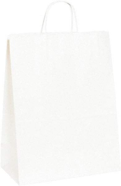 Made in USA - Kraft Grocery Bag - 13 x 7 x 17, White - Eagle Tool & Supply