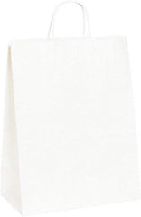 Made in USA - Kraft Grocery Bag - 13 x 7 x 17, White - Eagle Tool & Supply