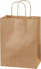 Made in USA - Kraft Grocery Bag - 8 x 4-1/2 x 10-1/4, Kraft - Eagle Tool & Supply