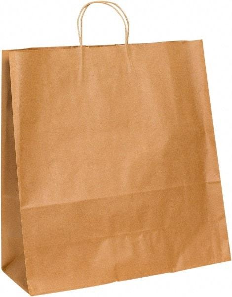 Made in USA - Kraft Grocery Bag - 18 x 7 x 18-3/4, Kraft - Eagle Tool & Supply