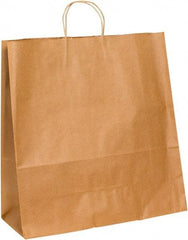 Made in USA - Kraft Grocery Bag - 18 x 7 x 18-3/4, Kraft - Eagle Tool & Supply