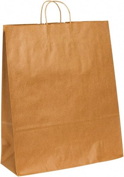 Made in USA - Kraft Grocery Bag - 16 x 6 x 19-1/4, Kraft - Eagle Tool & Supply