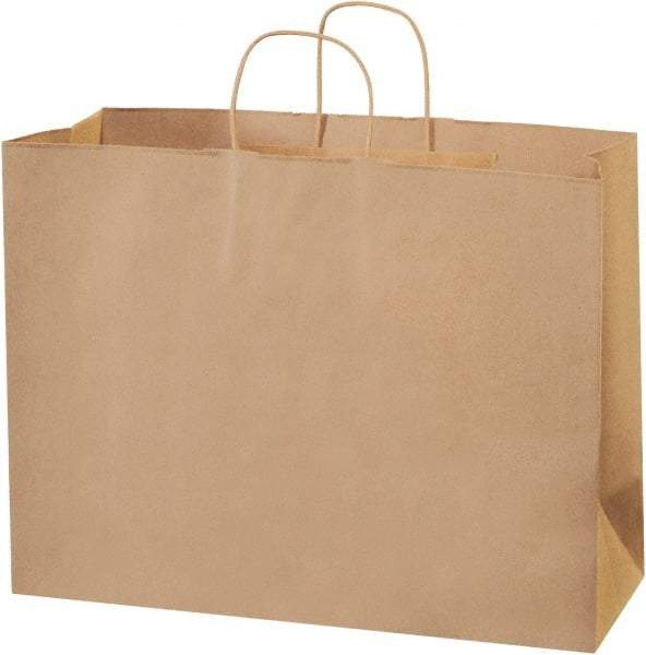 Made in USA - Kraft Grocery Bag - 16 x 6 x 12, Kraft - Eagle Tool & Supply