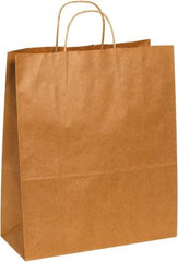 Made in USA - Kraft Grocery Bag - 13 x 6 x 15-3/4, Kraft - Eagle Tool & Supply