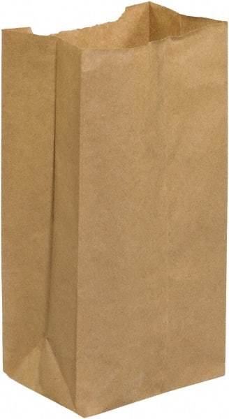Made in USA - Kraft Grocery Bag - 4-3/4 x 2-15/16 x 8-9/16, Kraft - Eagle Tool & Supply