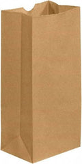 Made in USA - Kraft Grocery Bag - 5-1/4 x 3-7/16 x 10-15/16, Kraft - Eagle Tool & Supply