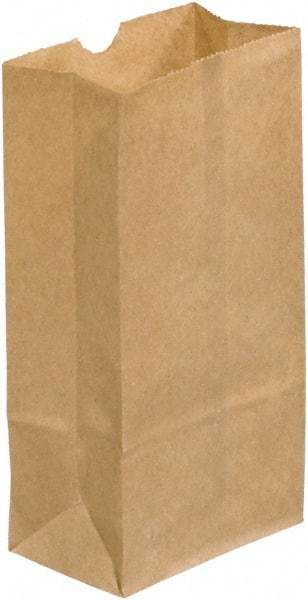 Made in USA - Kraft Grocery Bag - 3 x 1-7/8 x 5-7/8, Kraft - Eagle Tool & Supply