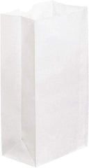 Made in USA - Kraft Grocery Bag - 6 x 3-5/8 x 11, White - Eagle Tool & Supply