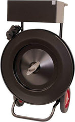Made in USA - Strapping Dispensers & Carts Type: Heavy-Duty Oscillated Coil Dispenser For Use With: Oscililated Wound Plastic or Steel Strap - Eagle Tool & Supply