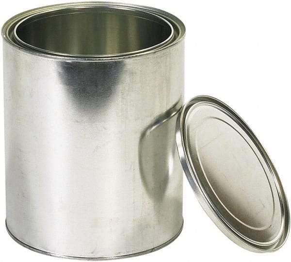 Value Collection - 1 Gal Gray Cylinder Metal Can - 10" High - Eagle Tool & Supply