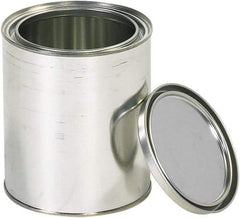 Value Collection - 1/4 Gal Gray Cylinder Metal Can - 8" High - Eagle Tool & Supply