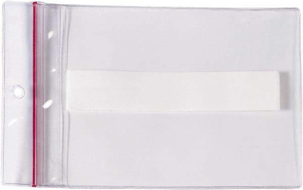 Superscan - 25 Piece Clear Press-On Vinyl Envelope - 5" High x 8" Wide - Eagle Tool & Supply