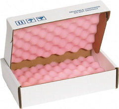 Made in USA - 12" Long x 8" Wide, Antistatic Foam Shippers - Pink & White, Standard Grade - Eagle Tool & Supply