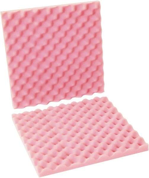 Made in USA - 16" Long x 16" Wide, Antistatic Convoluted Foam Set - Pink, Standard Grade - Eagle Tool & Supply