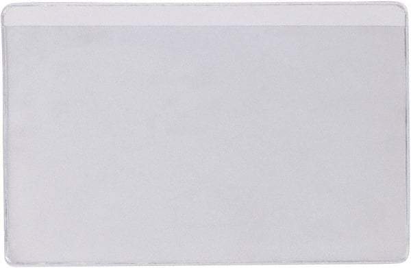 Superscan - 50 Piece Clear Press-On Vinyl Envelope - 4" High x 6" Wide - Eagle Tool & Supply