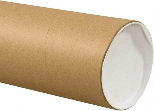Made in USA - 6" Diam x 30" Long Round Jumbo Mailing Tubes - 1 Wall, Kraft (Color) - Eagle Tool & Supply