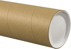 Made in USA - 5" Diam x 60" Long Round Jumbo Mailing Tubes - 1 Wall, Kraft (Color) - Eagle Tool & Supply