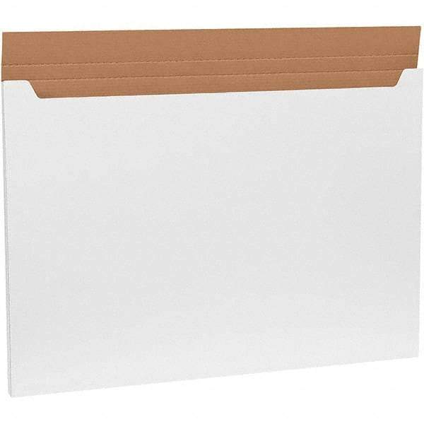 Made in USA - 26" Wide x 38" Long x 1" High Rectangle Crush Proof Mailers - 1 Wall, White - Eagle Tool & Supply