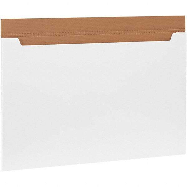 Made in USA - 24" Wide x 36" Long x 2-1/2" High Rectangle Crush Proof Mailers - 1 Wall, White - Eagle Tool & Supply